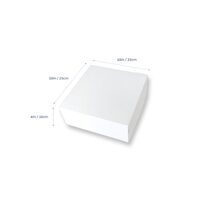 White Milkboard 10" Cake Box Ctn of 100