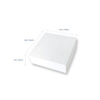 White Milkboard 11" Cake Box Ctn of 100