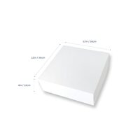 White Milkboard 12" Cake Box Pkt of 10