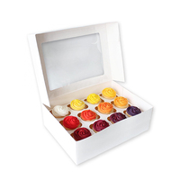 Loyal Bakeware 12 Cavity Cupcake Box & Insert Carton of 50