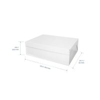 Loyal Bakeware Rectangle Half Slab Cake Box w Window 18x14x6in Pack of 10