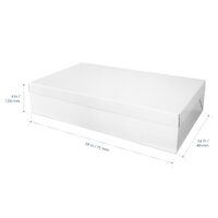 Loyal Bakeware Rectangle Full Slab Cake Box w Window 28x16x6in 