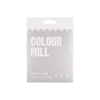 Colour Mill Edible Silver Leaf Pack of 25 Sheets