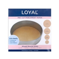 Pre Cut Paper Liner Round Mixed Sizes (Pack of 6)