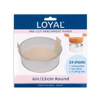 Pre-Cut Paper with Tabs Round 150mm/6 inch (Pack of 6)