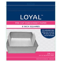 Pre-Cut Paper with Tabs Square 200mm/8 inch, 24 Sheets