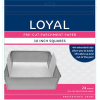 Pre-Cut Paper with Tabs Square 250mm/10 inch, 24 Sheets