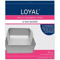 Pre-Cut Paper with Tabs Square 300mm/12 inch, 24 Sheets