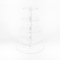 Loyal Bakeware 5 Tier Acrylic Cake Stand