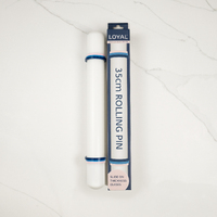 Loyal Bakeware Rolling Pin with Pin Guides 33cm