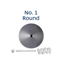 Loyal Bakeware Piping Nozzle Round Standard No. 1 Stainless