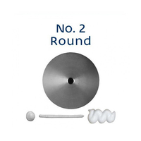 Loyal Bakeware Piping Nozzle Round Standard No. 2 Stainless