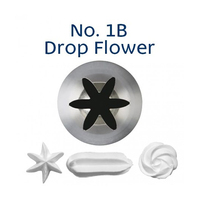 Loyal Bakeware Piping Nozzle Drop Flower No. 1B Stainless