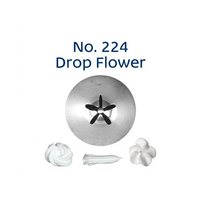 Loyal Bakeware Piping Nozzle Drop Flower No. 224 Stainless