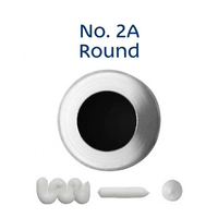 Loyal Bakeware Piping Nozzle Round Medium No. 2A Stainless