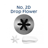 Loyal Bakeware Piping Nozzle Drop Flower Medium No. 2D Stainless