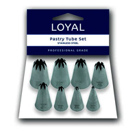 Loyal Bakeware Eight Closed Star Pastry Tubes