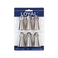 Loyal Bakeware Russian Ruffle Ball Tips Set of 6