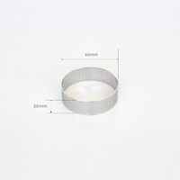 Loyal Bakeware Perforated Tart Ring Round (65mm)