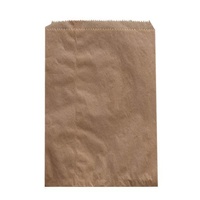 Brown Paper 2F Flat Take Away Bag 165x245mm Pkt of 500