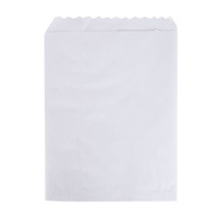 White Paper 1F Flat Take Away Bag 140x185mm Pkt of 1000