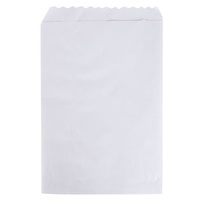 White Paper 2F Flat Take Away Bag 165x245mm Pkt of 500