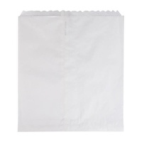 White Paper 1W Wide Take Away Bag 185x165mm Pkt of 500