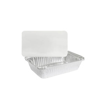 Rectangular Foil Tray 1060mL & Lid Sleeve of 10