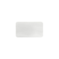 Rectangular White Polycoated Lid 304x204mm Ctn of 200
