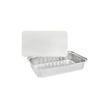 Rectangular Foil Tray 2500mL & Lid Sleeve of 10