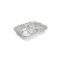 2 Cavity Meal Foil Tray 600mL Ctn of 330