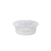 Clear Plastic  Sauce Container Round C02 60ml Ctn of 1000