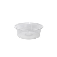 Clear Plastic Sauce Container Round C02 60ml Pkt of 100