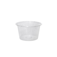 Clear Plastic  Sauce Container Round C04 115ml Pkt of 100