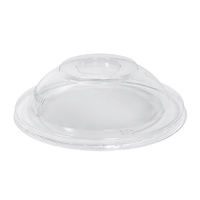 Clear Plastic Container Dome Lid, Round 120mm, Carton of 500