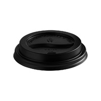 Coffee Cup Lid Black Fits  8oz Ctn of 1000