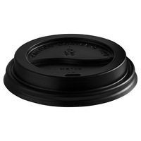 Coffee Travel Lid Black Fits 12oz & 16oz Coffee Cup Pkt of 50