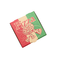 Pizza Box 9" Kraft Printed "Pizza" Pkt of 10