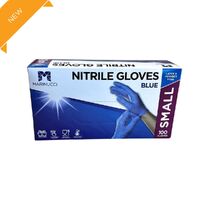 Small Blue Powder Free Nitrile Glove Pk of 100