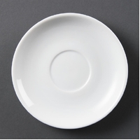 Olympia Whiteware Cappuccino Saucers 160mm Pack of 12