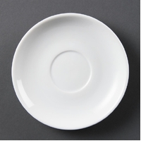  Olympia Whiteware Espresso Saucers  85ml. Pack of 12