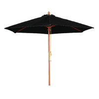 Bolero Table Umbrella Round Black 3M