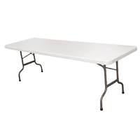 Bolero Folding Table White Rectangular 2430x860x740mm