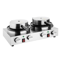  Apuro Double Round Belgian Waffle Maker 