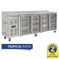 Polar Tropical 4 Door Workbench Fridge 720L