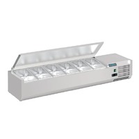 Polar G-Series Countertop Prep Fridge Solid Top Fits 6x 1/4 GN Pans