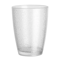 Olympia Kristallon Polycarbonate Tumbler Pebbled Clear 275ml Pack of 6.