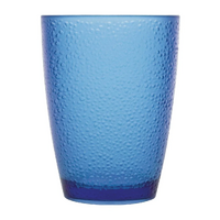 Olympia Kristallon Polycarbonate Tumbler Pebbled Blue 275ml Pack of 6.