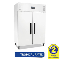 Polar 2 Door Fridge White 1200L Tropicalised