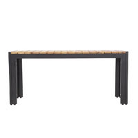 Bolero Acacia Wood and Steel Industrial Benches 1000mm Pack of 2